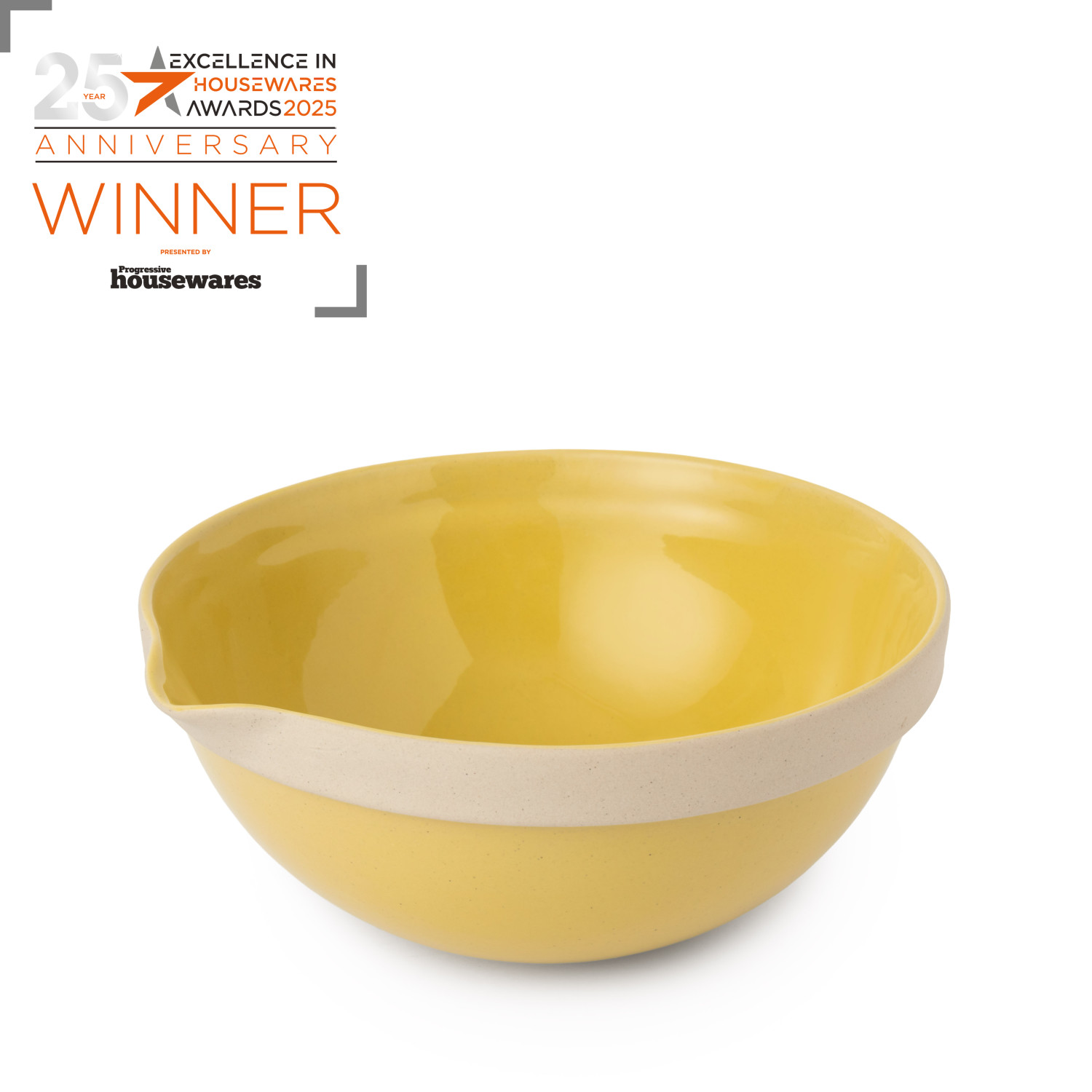 Jamie Oliver Big Love Everyday Mixing Bowl, 1.4L, Yellow, Stoneware