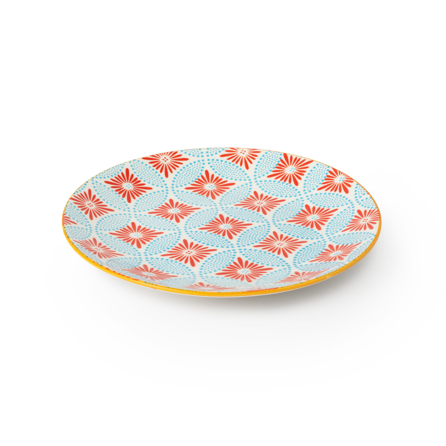 Mikasa Blue Mosaic Stoneware Side Plate, 18cm