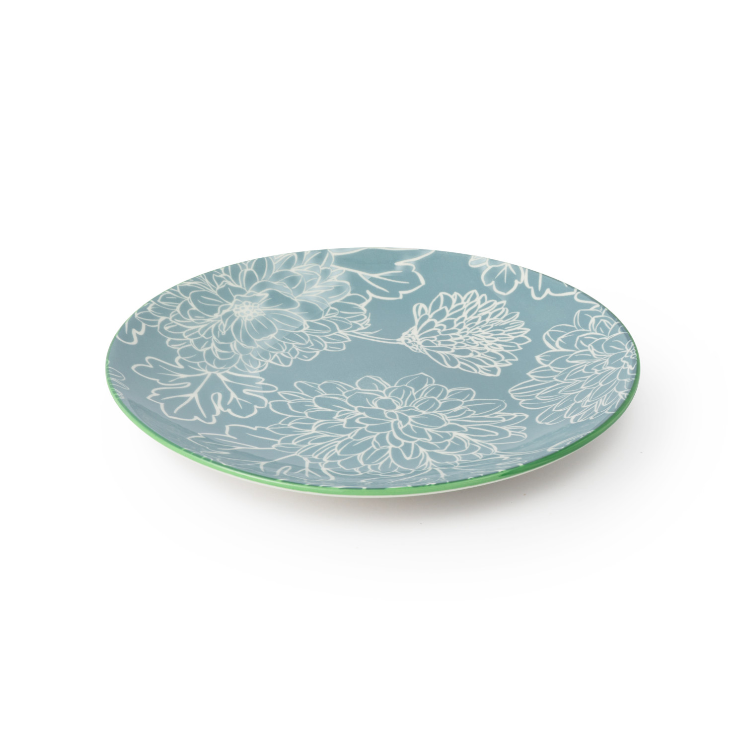 Mikasa Grey Floral Stoneware Side Plate, 18cm