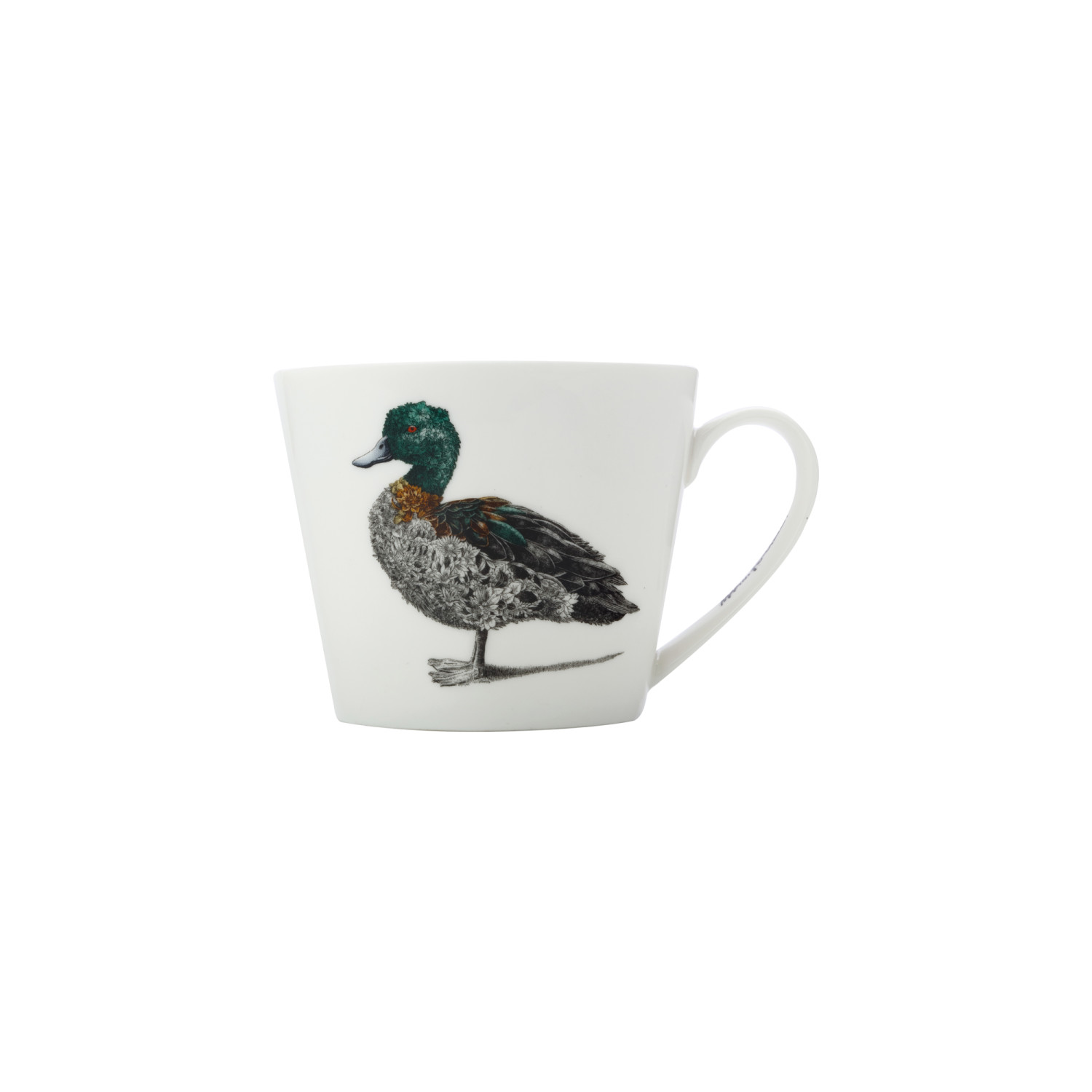 Maxwell & Williams Marini Ferlazzo 450ml Chestnut Teal Duck Squat Mug