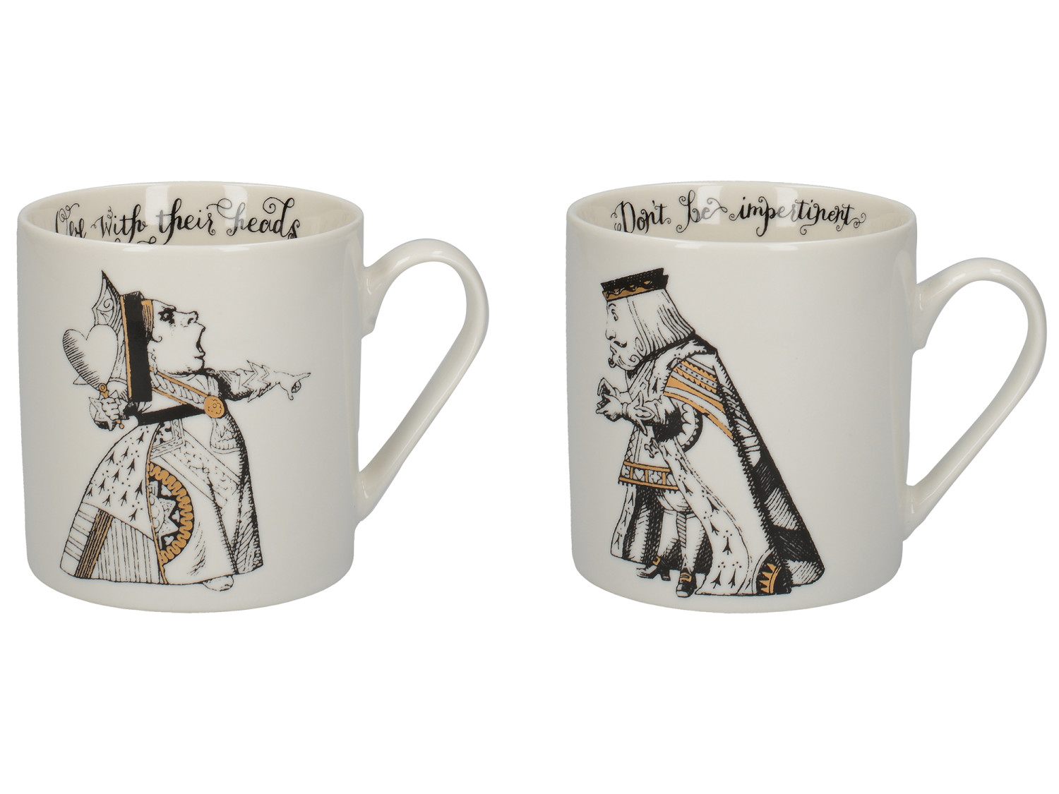 Victoria And Albert Alice In Wonderland Set of 2 His And Hers Can Mugs Victoria And Albert Alice In Wonderland Set of 2 His And Hers Can Mugs