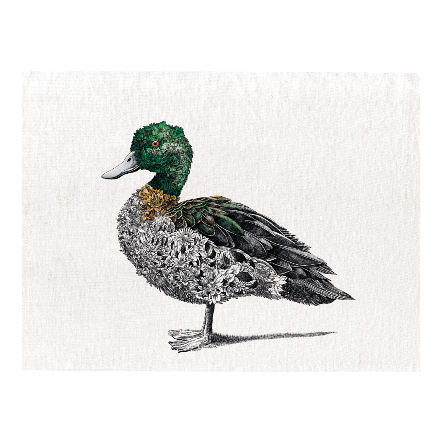 Maxwell & Williams Marini Ferlazzo Chestnut Teal Duck Tea Towel
