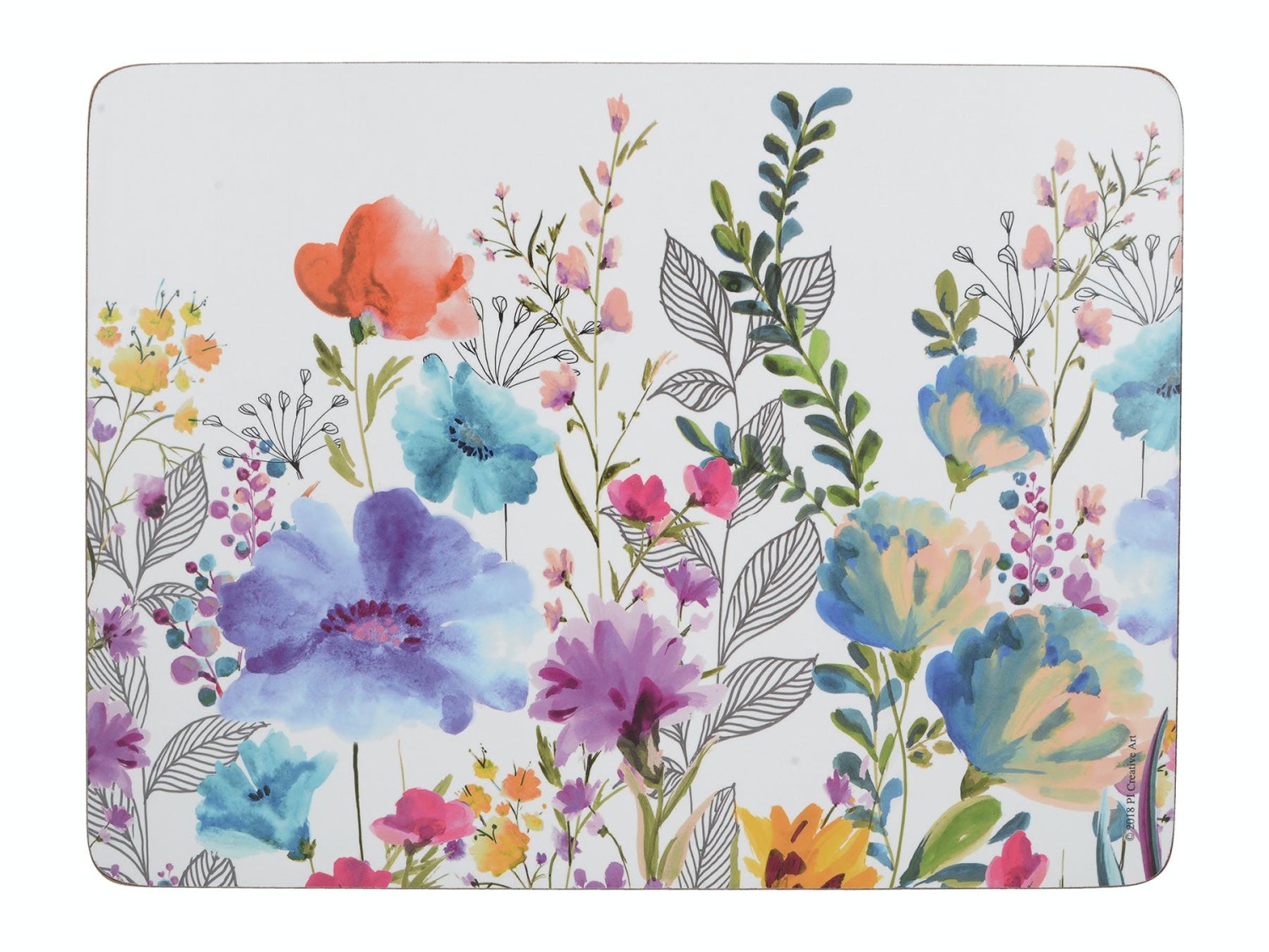 Creative Tops Meadow Floral Pack Of 6 Placemats Creative Tops Meadow Floral Pack Of 6 Placemats