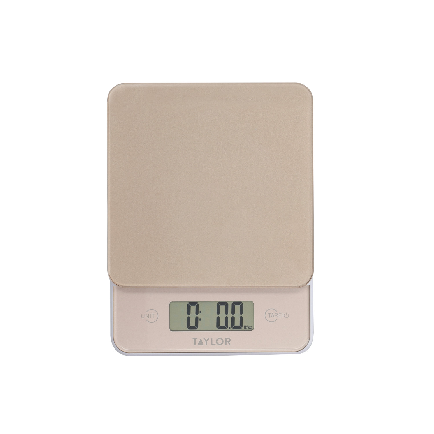 Taylor Digital Kitchen Scale, 5kg / 5000ml, Copper Tempered Safety Glass Taylor Digital Kitchen Scale, 5kg / 5000ml, Copper Tempered Safety Glass