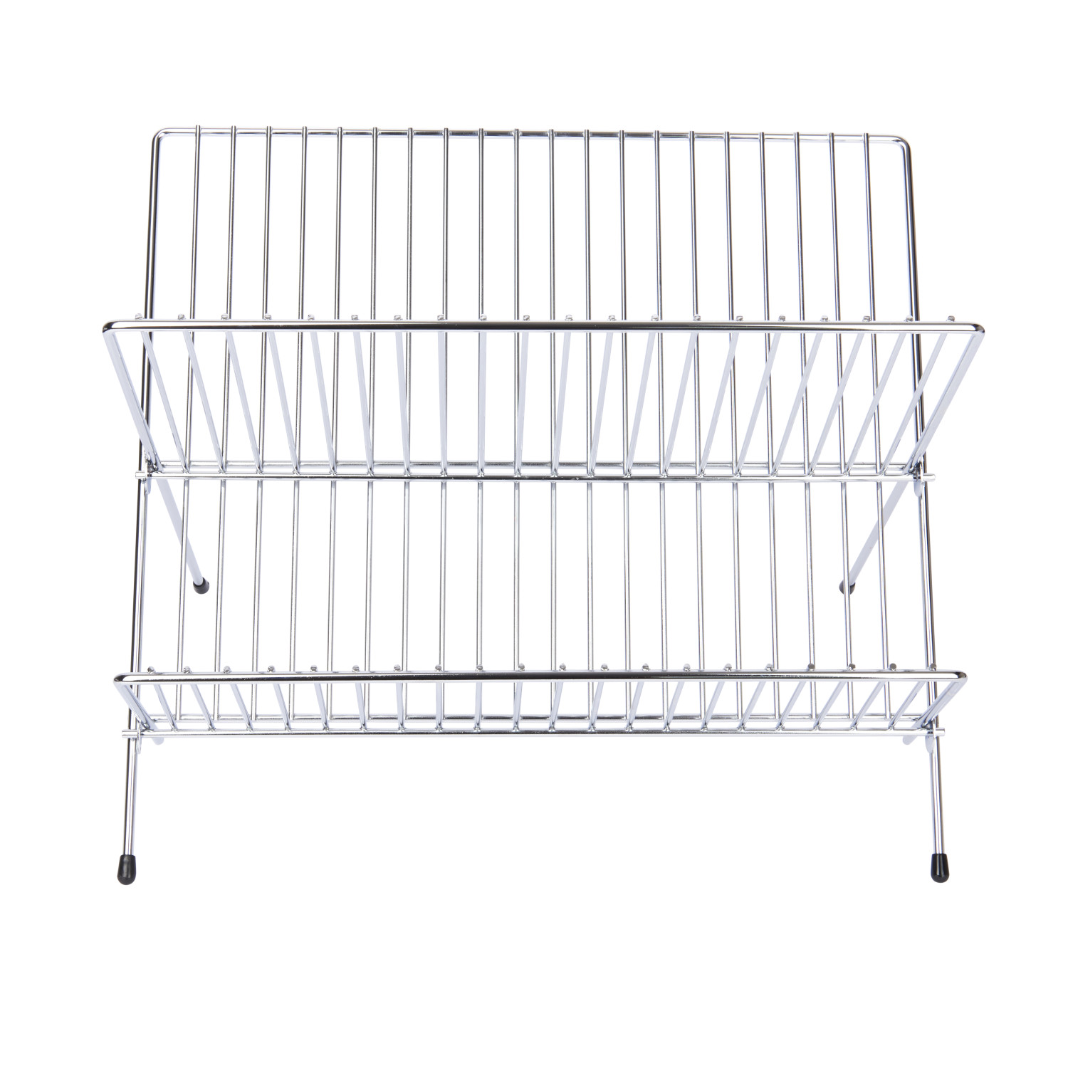 KitchenCraft Chrome Plated Small Fold Away Dish Drainer KitchenCraft Chrome Plated Small Fold Away Dish Drainer