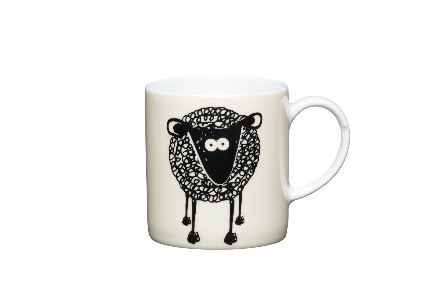KitchenCraft 80ml Porcelain Sheep Espresso Cup KitchenCraft 80ml Porcelain Sheep Espresso Cup