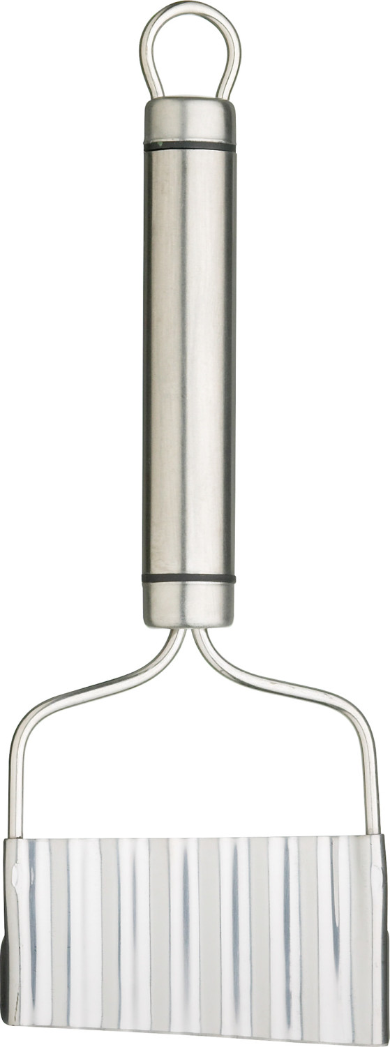 KitchenCraft Oval Handled Stainless Steel Crinkle Chip Cutter KitchenCraft Oval Handled Stainless Steel Crinkle Chip Cutter