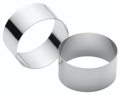 KitchenCraft Set of Two Stainless Steel Cooking Rings - Lifetime Brands ...