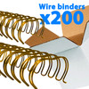 Galaxy Wire Binders Pack - 6.4 mm Pitch 3:1