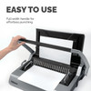 Fellowes - Galaxy A4 Manual Comb Binder Machine - 28 Sheet Punch - 500 Sheet Binder