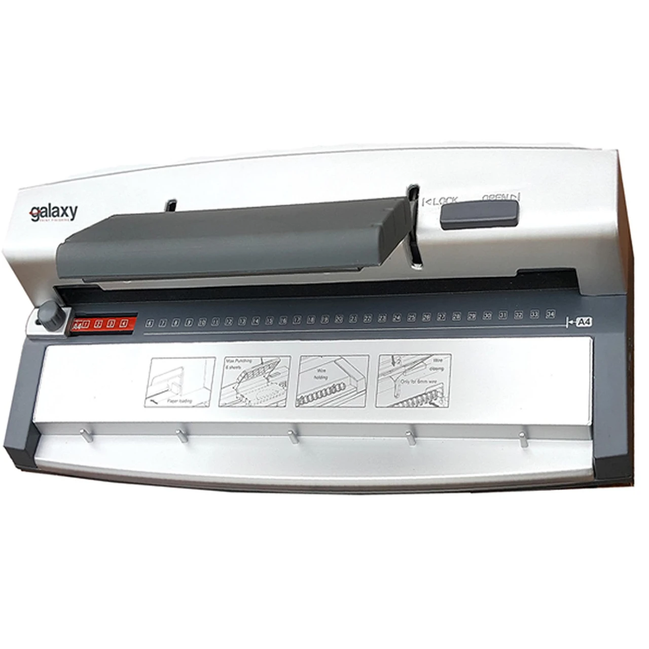 Galaxy G60 A4 Wire Binding Machine with 100 Wire Bindings