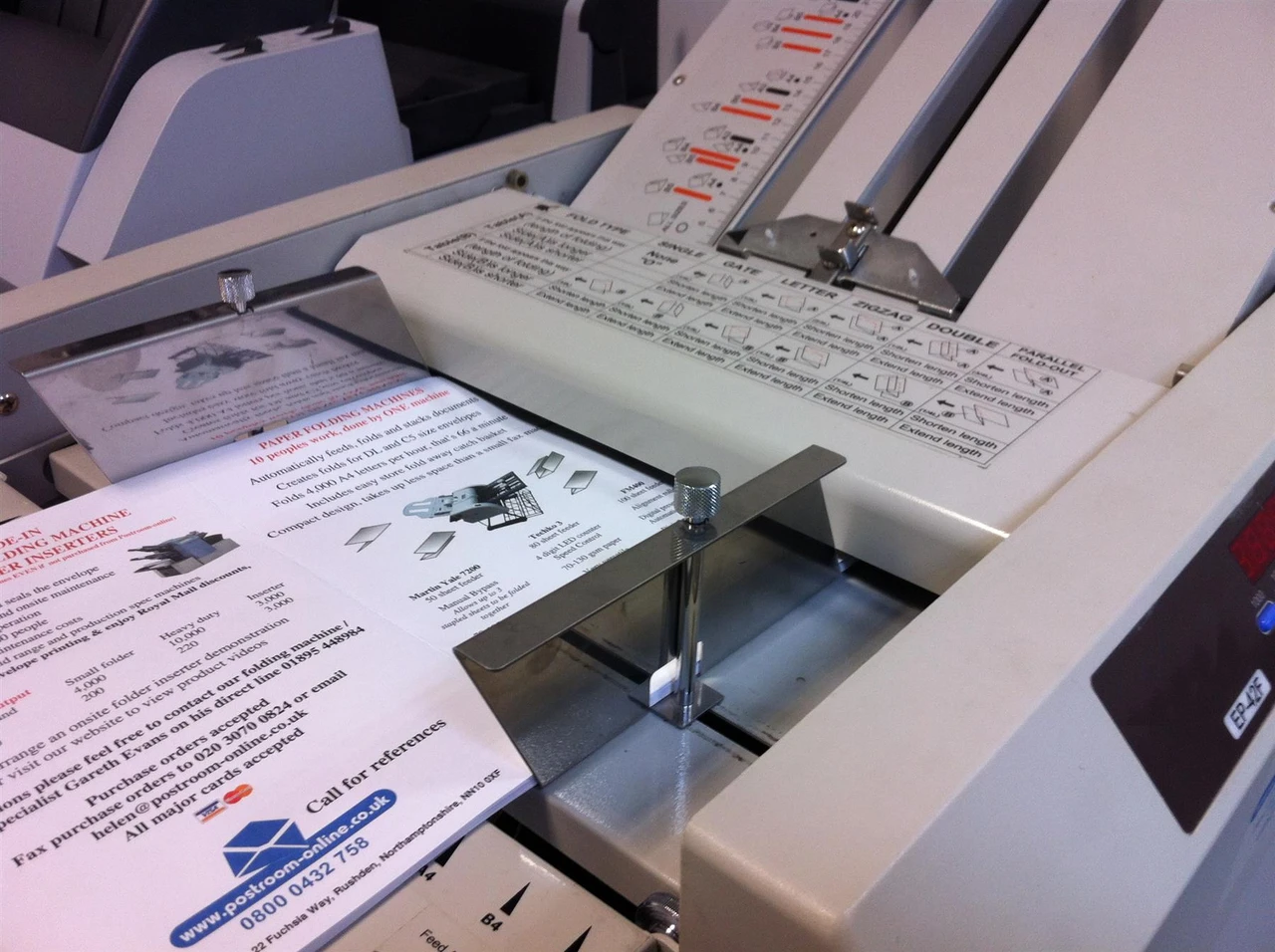 Galaxy FM600 - A3 A4 A5 B6 Paper Folding Machine - REFURBISHED