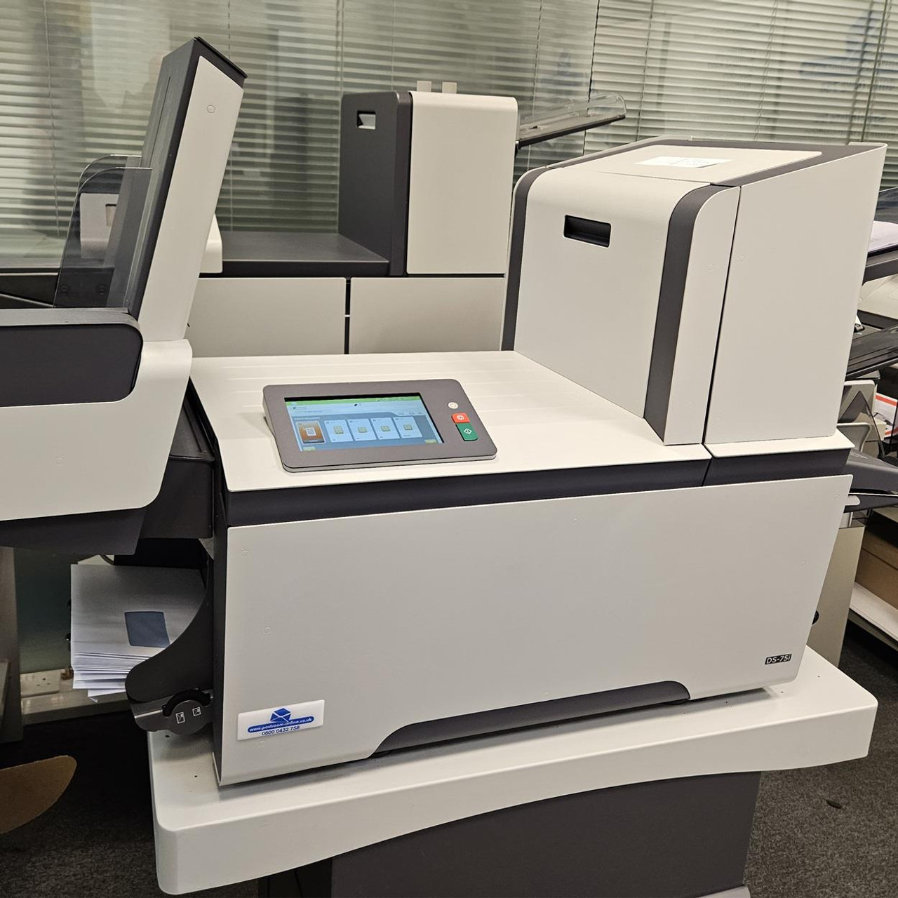 Quadient  - DS-75i Folder Inserter 2 Station with OCR / Vertical Stacker /- REFURBISHED