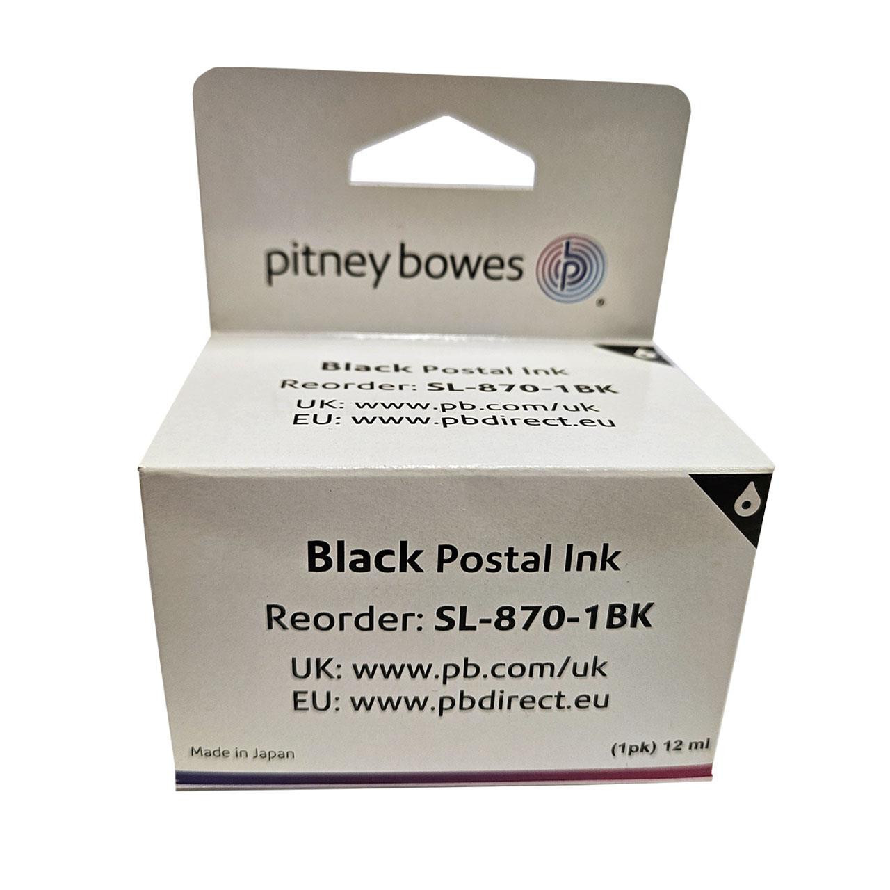 PITNEY BOWES - SendPro MailStation Ink Cartridge - SL-870-1BK - OEM - BLACK