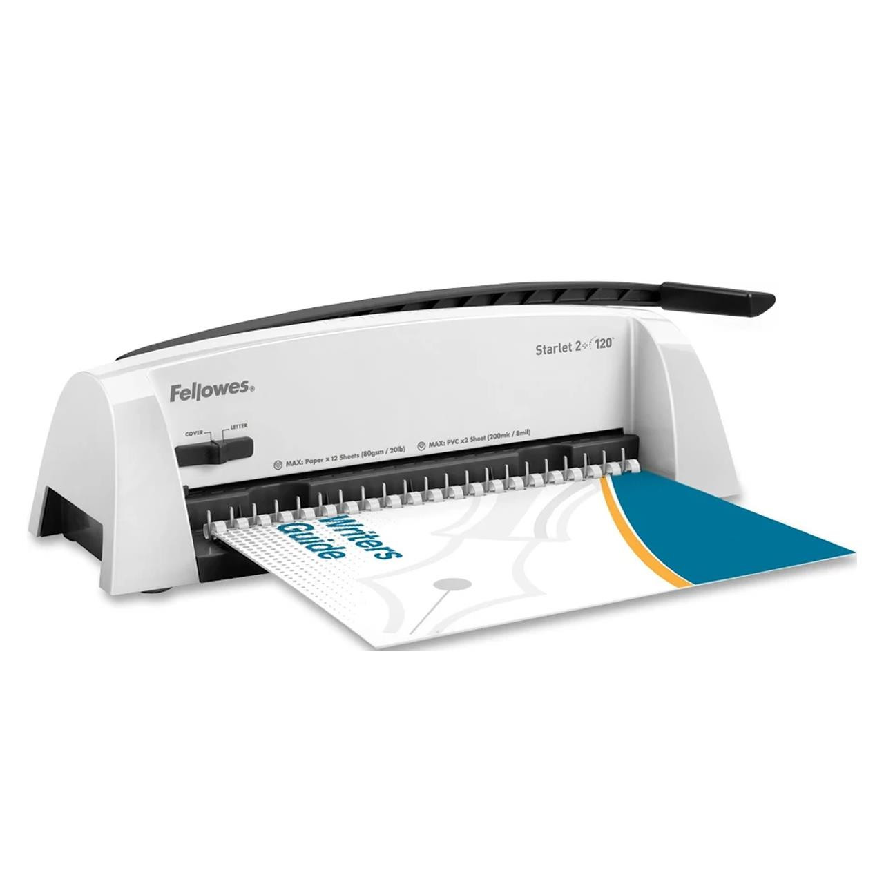 Fellowes - Starlet 2plus A4 Manual Comb Binder Machine - 12 Sheet Punch - 120 Sheet Binder