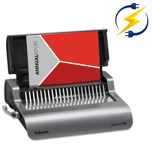 Fellowes - Quasar 500 A4 Electric Comb Binder Machine - 20 Sheet Punch - 500 Sheet Binder