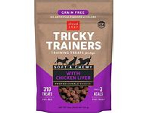 CLOUD STAR TRICKY TRAINER TREAT CHEWY GF LIVER 12 OZ
Grain-free, all-natural treats are perfect for rewarding all dogs from puppy to senior.
Made with a soft texture that is easy to chew and won’t dry out or crumble.
Less than 3 calories per treat and low in fat, with a tasty and digestible recipe.
Home-style recipes are simply prepared with nutritious and delicious ingredients.
Made in the USA by the family-owned company with no corn, wheat or soy or artificial colors or flavors.

Ingredients
Pork Liver, Peas, Vegetable Glycerin, Potato Flour, Chickpeas, Flaxseed Meal, Cane Sugar, Chicken Fat (Preserved With Mixed Tocopherols), Dried Egg, Dried Cultured Skim Milk, Natural Chicken Flavor, Tapioca Starch, Sweet Potato, Calcium Lactate, Phosphoric Acid, Salt, Natural Smoke Flavor, Lactic Acid, Cane Molasses, Mixed Tocopherols (Preservative), Ascorbic Acid (Preservative), Rosemary Extract.