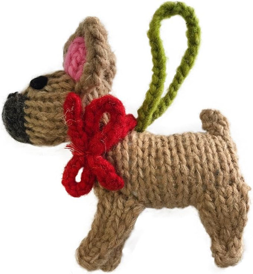 Chilly Dog French Bulldog Ornament