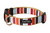 Hula Hoop Dog Collar - Hula Stripe on Tan