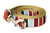Hula Hoop Dog Leash - Hula Stripe on Tan