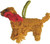 Chilly Dog Golden Retriever Dog Ornament