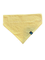 Yellow Gingham Dog Bandana