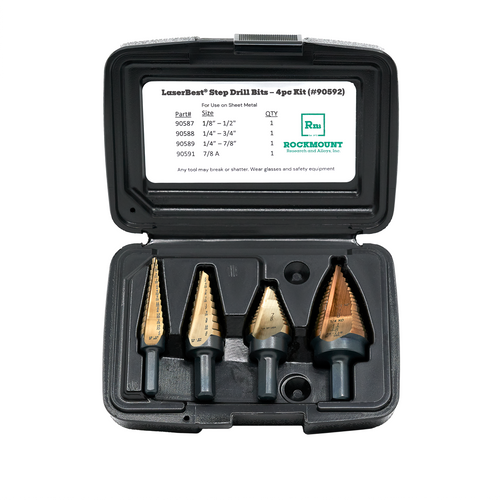 Rockmount LaserBest Step Drill Bit kit