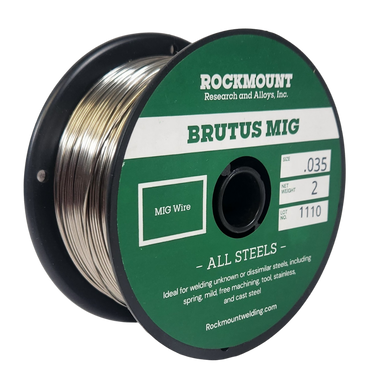Brutus Mig, for welding all known steels, superior strength and ductility