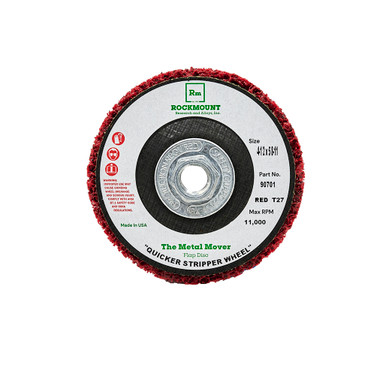 Quicker Stripper Wheel 4.5" Front Threaded Arbor