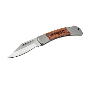 Wood Handle Knife open