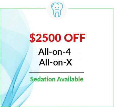 $2500 OFF All-on-4 & All-on-X  |  Full Arch Restoration | Sedation Available