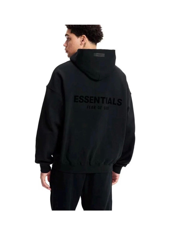 ESSENTIAL BLACK STRETCH LIMO HOODIE