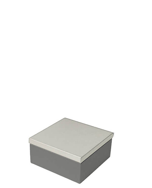 Riser platform with champagne paradiso linea leatherette top and dark grey palladium base