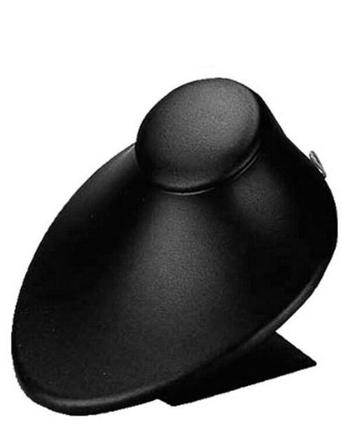 Black vienna leatherette medium adjustable height neckform jewelry display