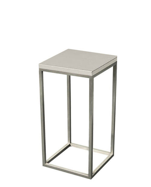 Champagne paradiso linea leatherette color swatch for tall riser platform stainless steel base