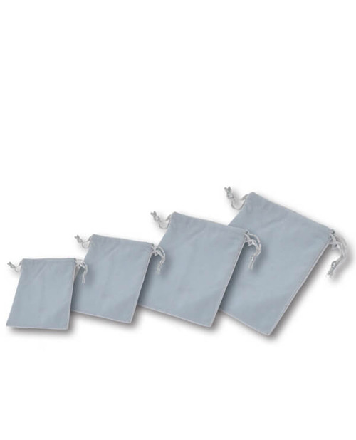 Shadow suede draw string pouches - 4 sizes