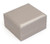 Champagne leatherette medium box exterior with exterior top stitching