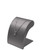 Dark grey ppalladium linea leatherette large curved pendant jewelry display