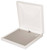 Pearl off-white textured large necklace jewelry box with champagne interior