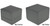 Textured dark grey weave exterior box and matching protective packer