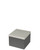 Riser platform with champagne paradiso linea leatherette top and dark grey palladium base
