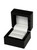 glossy piano black small single ring jewelry git box or display with pearl leatherette interior