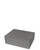 Medium Riser platform with dark grey palladium linea leatherette top and base