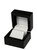 glossy piano black small earring or pendant jewelry git box or display with pearl leatherette interior