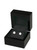 glossy piano black small earring or pendant jewelry git box or display with black suede interior