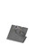 Dark grey palladium linea leatherette hook ring hide a tag hook ring display