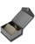 Dark grey textured small earring or pendant jewelry gift box with light champagne interior and snap button closure