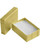 2 PC metallic gold cotton filled gift box