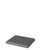 Dark grey palladium linea leatherette 10 by 8 jewelry display platform with rounded edges