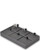 Dark grey palladium linea leatherette 6 hide-a-tag hook ring traditional display tray